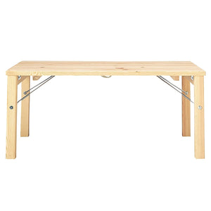 MUJI 18499434 Pine Wood Low Table, Foldable, Width 31.5 x Depth 19.7 x Height 13.8 inches (80 x 50 x 35 cm)