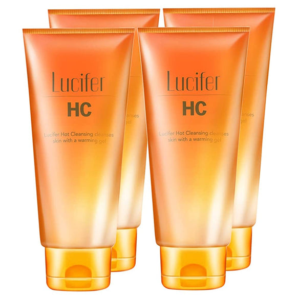 Lucifel Hot Cleansing Formulated with 8 Natural Ingredients, Made in Japan, Blackhead Stain Care, 7.1 oz (200 g), Set of 4