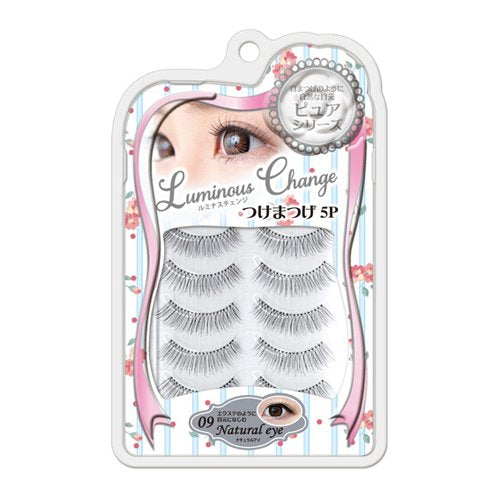 Luminous Change False Eyelashes 5P Pure Series LB-09 Natural Eye