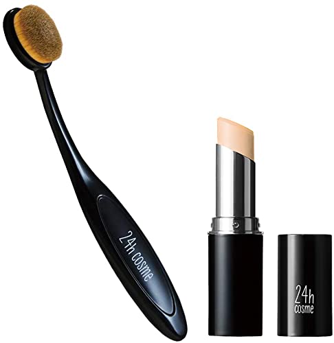 24 mineral stick foundation & brush set 03 natural