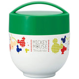 Skater LDNC6 Insulated Lunch Box, Bowl Shape, 18.2 fl oz (540 ml), Mickey Mouse, Mitsumaru Pop Color