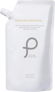 PLuS Face Whole Body Honey Mild Peeling Gel (500ml / Pouch Type) Gommage Exfoliating Care Honey Blend (Made in Japan)