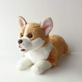 Ninia and Kino Sleeping Dog Corgi Plush Dog Realistic