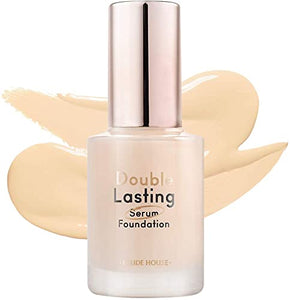 ETUDE Double Lasting Serum Foundation Neutral Vanilla [Liquid Foundation, Foundation, Glowing Skin, Long Lasting] 30g