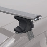 Carmate Inno XS250 ROOF CARRIER, Mounting Parts, for Aerobauss, Stay for Smooth Roof Rails, Silver Cap