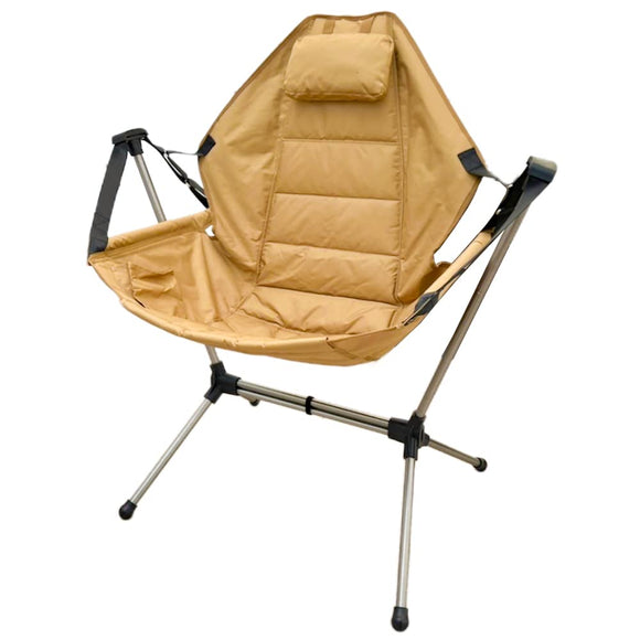 Futurefox Hammock Chair FOX-TAIL Outdoor Chair Hammock Self-standing type (khaki)