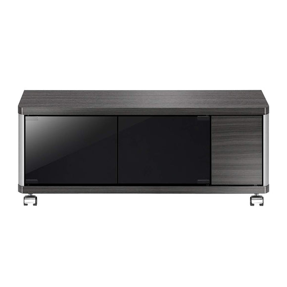 Asahi Wood Finish TV Stand, GD style, Ash Grey with Casters