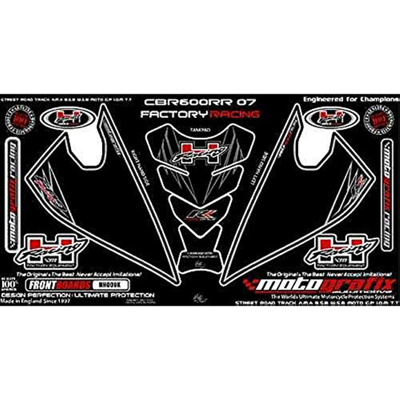 MOTOGRAFIX (MOTOGURAFIKKUSU) BODY PADS CBR600RR 07/08 Front Black Mt - nh009 K