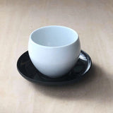 White Kyomaru Small Sencha Green Tea Bowl + Wood 115 mm Teacup Set of 5