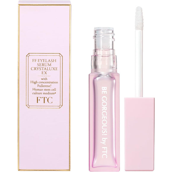 Towako Kimishima FTC FF Eyelash Serum Crystal Luxe EX Eyelash Serum Additive-free Eyelash Care Eyelash Extensions OK Extensions Compatible with false eyelashes Hypoallergenic Chip Human Stem Cell Culture Solution Exosome Fullerene