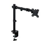 Elecom DPA-SL03BK Monitor Arm, Display Arm, Long, Single, 1 Screen, 13 - 32 Inches, Load Capacity 17.6 lbs (8 kg), PC Monitor Arm, Black