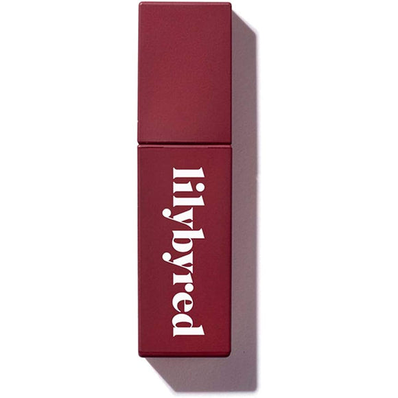 lilybyred Mood Liar Velvet Tint #06 Super Cool Pomegranate Fake Lipstick 1