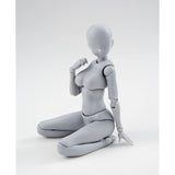 S.H.Figuarts Body-kun -Kentaro Yabuki- Edition DX SET (Gray Color Ver.), 5.3 in. (135mm) ABS and PVC Painted Action Figure