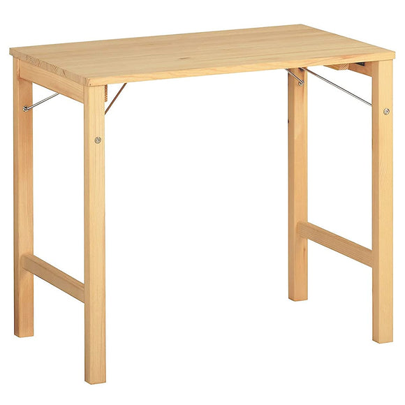 Muji 18499441 Pine Table, Foldable, Width 31.5 x Depth 19.7 x Height 27.6 inches (80 x 50 x 70 cm)