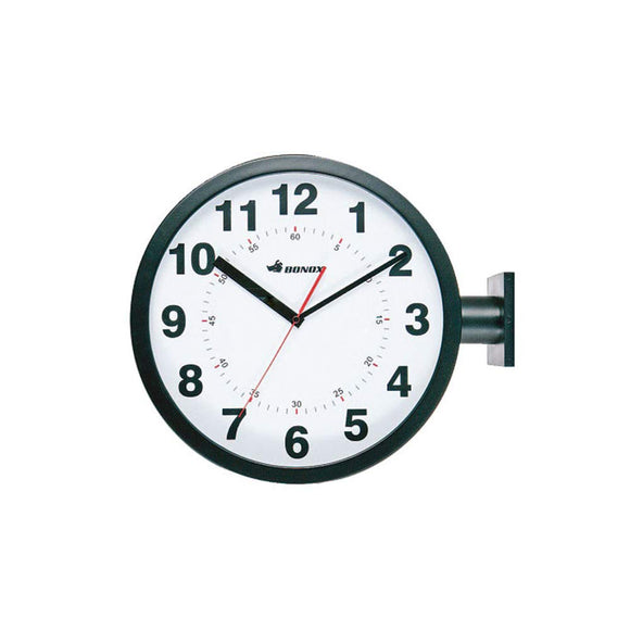 Dalton S82429BK Double Face Wall Clock, Black