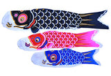Carp Streamer, 4.9 ft (1.5 m), Gold Shrung Yuzen Carp, 3 Colors, Veranda Mounting Hardware, Full Set, Edo Koi Streamer, Kongyu Kawaji Kongyu, C6001A-FBA