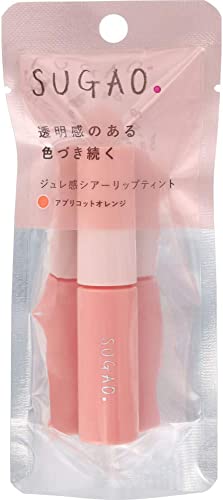 SUGAO Jelly Feeling Sheer Lip Tint Colored Apricot Orange