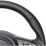 REAL (Real) Steering [Swift Sports (ZC33S)/Swift (ZC83S, etc.)] All Leather (Red x Black Euro Stitch)