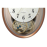 Rhythm 4MN55RH06 Wall Clock, Radio Clock, Creative Sound, 18 Songs, Melody, Brown, 16.3 x 12.8 x 3.0 inches (41.5 x 32.5 x 7.6 cm)