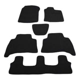 CUORE CAR MAT, FLOOR MAT (Toyota Land Cruiser Prado 150 Series 7 Seater) <later Model> Black, Made in Japan, Non-Slip Shape, Car Mat
