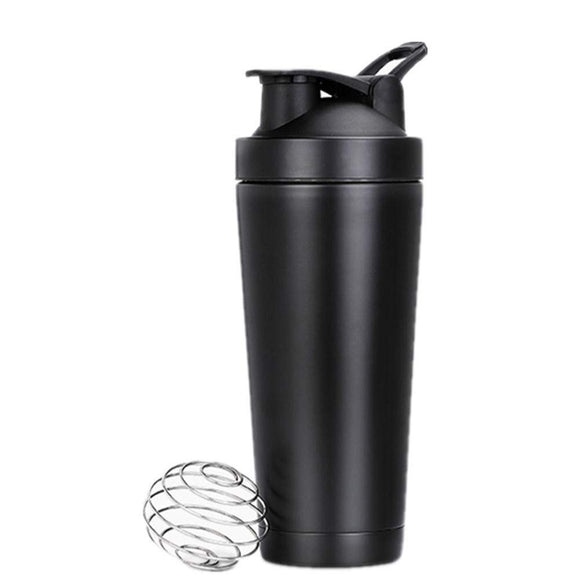 Vacuum Insulated Tumbler Lid Stylish Stainless Steel Shaker Bottle Protein Portable Whisk Ball 16.9 fl oz (500 ml) 24.3 fl oz (720 ml)