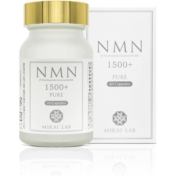 MIRAI LAB NMN Pure 1500 Plus (NMN High Purity 99.8% / 60 tablets) Beautiful Skin Beauty Health Aging Care Supplement Made in Japan