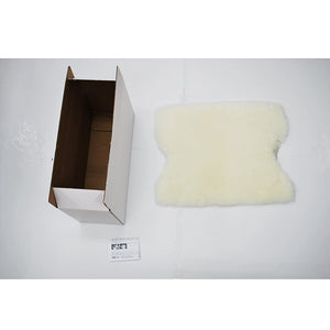 BMS LB-01WH Luxury Shearling Cushion (Short Hair) White Cushion