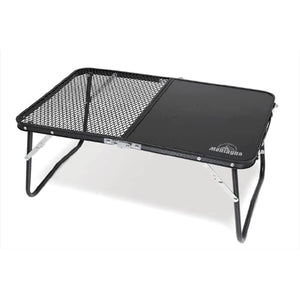 Hac Outdoor Mesh Aluminum Table, 23.6 inches (60 cm), 2905 Black, When in Use: Width 23.6 x Depth 15.7 x Height 10.0 inches (60 x 40 x 25.5 cm)