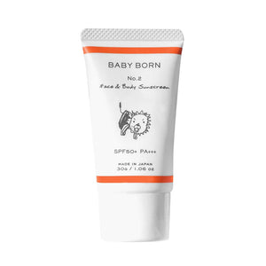 BABY BORN Baby Bone Face&Body Sunscreen Sunscreen Milk UV Care  SPF50+/PA++++ Baby Child Aki Higashihara