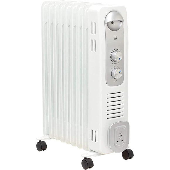 DBK DRC1009WS Simple Model Oil Heater, White