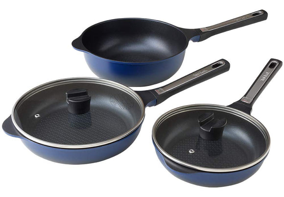 Tufcal Frying Pan, 5-Piece Set, Gas