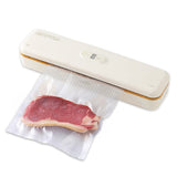 Iris Ohyama VPF-S50 Vacuum Sealer, 2022 Model, Includes 3 Dedicated Bags, Rich Bags/Roll Sizes, Easy to Use, 50 kPa, Vacuum Storage Food Sealer, Slim, White