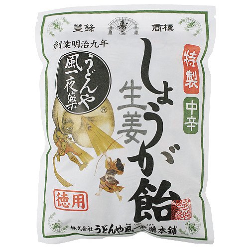 Udonya Style Ichimen Ginger Candy, Medium Spicy, Value 8.1 oz (230 g)