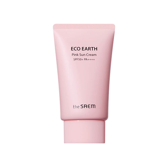 the SAEM Eco Earth Pink Sun Cream SPF50+ PA++++ (0934) Korean Cosmetics