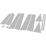 BRIGHTZ Odyssey RB1-2 RB1 RB2 Super mirror face chrome plating stainless steel pillar panel Infinite visor use 12PC [PIL-SIL-152] 10125