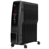 iimono117 Oil Heater, High Performance, 11 Fins, 14 to 10 Tatami Mats, Panel Heater, 500 W, 700 W, 1200 W, Digital Display, S-Shaped Fins, Heating, Electric Stove