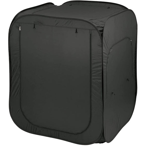 Takeda Corporation PBTJH-1315BK Private Tent, Closed Space, Privacy, Workspace, Game Space, Black, 51.2 x 59.1 inches (130 x 130 x 150 cm), Black