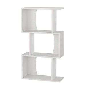 Shirai Sangyo COB-1160WH Zigzag Rack, White, Width 23.4 inches (59.6 cm), Height 42.1 inches (107.2 cm), Depth 9.3 inches (23.4 cm), Covinus