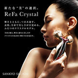 Sankyo Shokai ReFa Crystal Facial Beauty Roller, MTG, Genuine Pearl Red, Titanium Coating, Microcurrent, Beautiful Skin