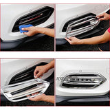 Honda with mini Jes New Late Vezel Plated Fog Lump Cover Besel Garnish Rim Ring Ring Protector Mall Ru (Carbon)