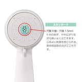 SANEI PS7060-80XA-MW2 Migami Standard Shower Head, Hair Cleansing, Purification, Dechlorination, 30% Water Saving, Matte White