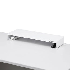 Sanwa Supply MR-LC202W Desk Rack with Power Tap + USB Port, W 23.6 x D 7.9 inches (600 x 200 mm), White