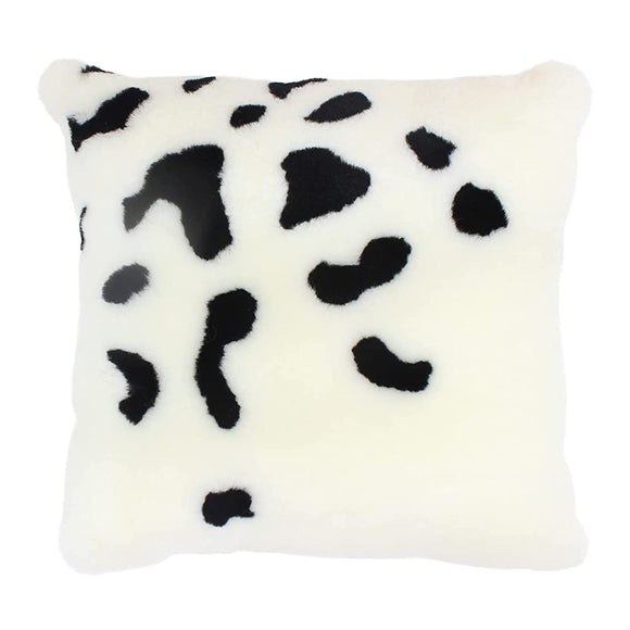 Craft Works Cushion White 50x50cm Shearling Cushion Dalmatian