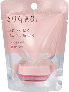 SUGAO Souffle Cheek Hanayagi Pink 4.8g Tone Change Powder Blended with Light