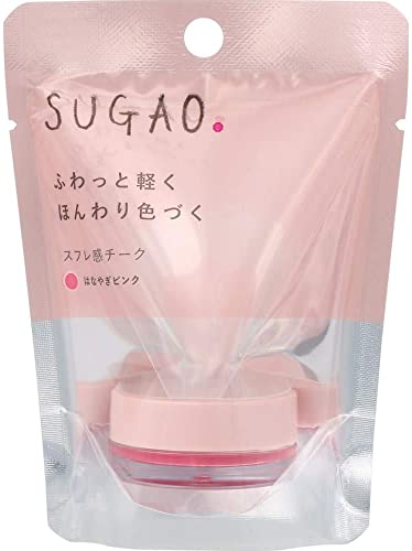 SUGAO Souffle Cheek Hanayagi Pink 4.8g Tone Change Powder Blended with Light