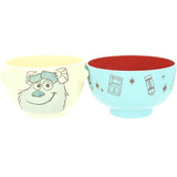 Disney Pixar SAN3078-6 Monsters Ink Saree (Crayon Touch) Soup Bowl and Bowl Set, Approx. 10.6 oz (300 g)