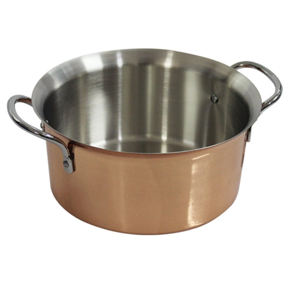 Pearl Metal HB-1381 Shabu Shabu Pot, 5.5 inches (14 cm), For Gas Fires, Copper Maker, Made in Japan
