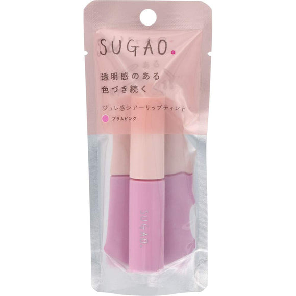 SUGAO Jelly Feeling Sheer Lip Tint Plum Pink that Continues to Color