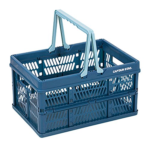 Captain Stag Camping Basket Folding Handy Container Medium