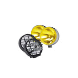 IPF S-9023 OFF-Road Halogen Fog Lamp, H3, Round, Diameter 7.9 Inches (200 mm), 24 V, Driving Light Distribution, Set of 2, Yellow Lens